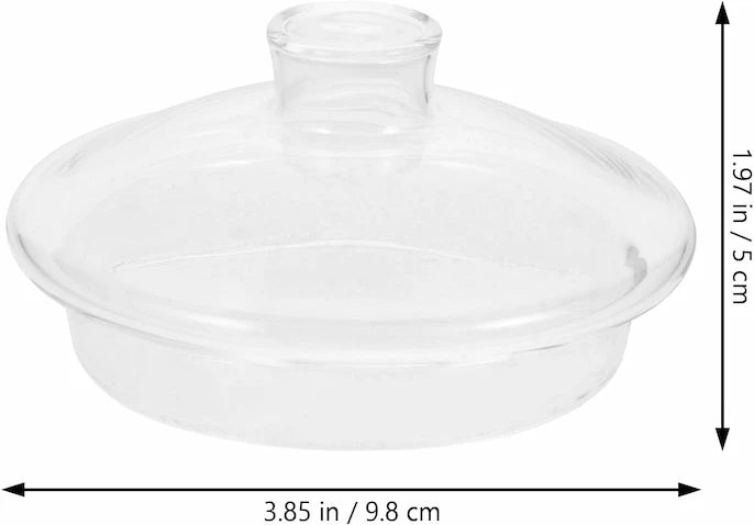 Replacement Heat-resistant Glass Tea Pot Lid for Kettle and Teacup, Household Teapot Cover
